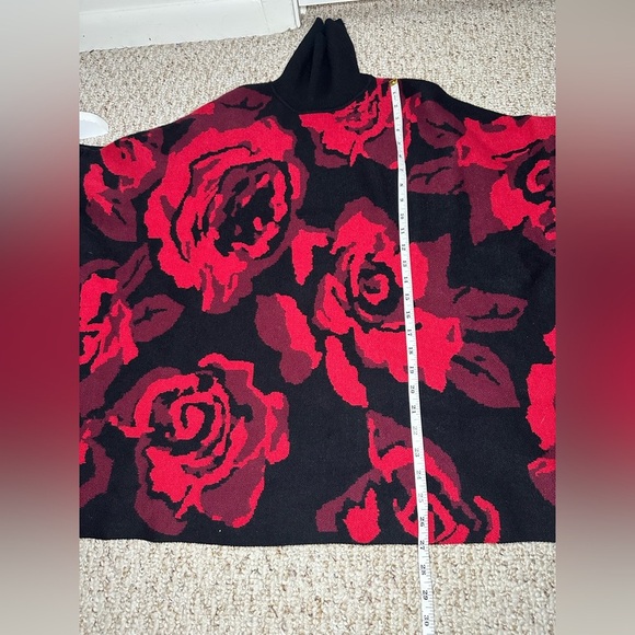 Chico's Roses Jacquard Pullover Sweater L/XL - Picture 7 of 9